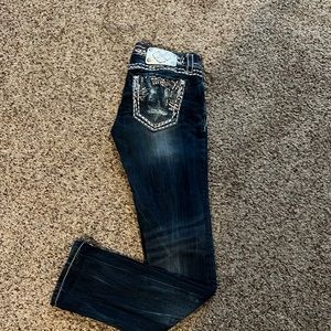 Sequin miss me straight leg jeans